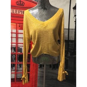 New Express mustard colored Sweater